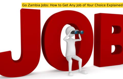 Go Zambia Jobs: How to Get Any Job of Your Choice Explained